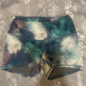 Women's Multicolor Tie-Dye Bike Shorts